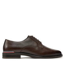 Tommy Hilfiger Pantofi Tommy Hilfiger Core Rwb Hilfiger Text Lth Shoe FM0FM05255 Maro