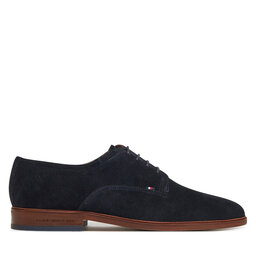 Tommy Hilfiger Félcipő Tommy Hilfiger Hilfiger Thunit Suede Shoe FM0FM05377 Sötétkék