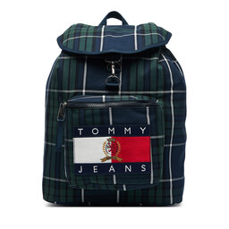 Tommy Jeans Rucksack Tommy Jeans Tjm Archive Check Backpack AM0AM14816 Grün