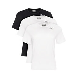 Kappa Kappa Комплект футболок Logo Sylvie 38277LW Чорний Regular Fit