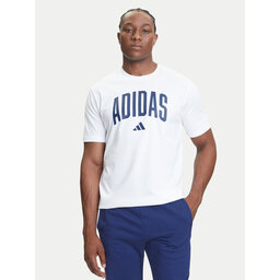 adidas adidas T-Shirt Collegiate Lineage Graphic JM6416 Λευκό Regular Fit