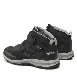 

Трекінгові черевики Jack Wolfskin Woodland Texapore Mid Vc K4052591 Black/Grey, Чорний