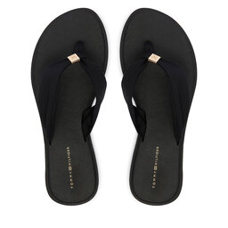 Tommy Hilfiger Zehentrenner Tommy Hilfiger Scandi Soft Summer Sandal FW0FW09421 Schwarz