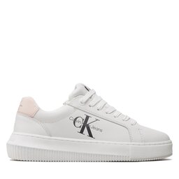 

Снікерcи Calvin Klein Jeans Chunky Cupsole Monologo W YW0YW00823 White/Peach 02T, Білий