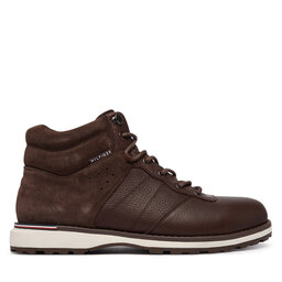 Tommy Hilfiger Schnürschuhe Tommy Hilfiger Corporate Outdoor Warm Lth Boot FM0FM05991 Braun