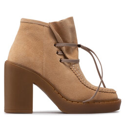 Simple Botki Simple SL-34-02-000074 Beżowy