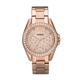 Fossil Laikrodis Fossil Riley ES2811 Rose Gold/Rose