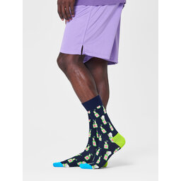 Happy Socks Skarpety wysokie unisex Happy Socks BEE01-6500 Granatowy