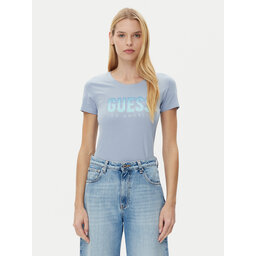 Guess Guess T-Shirt W5GI14 J1314 Μπλε Regular Fit