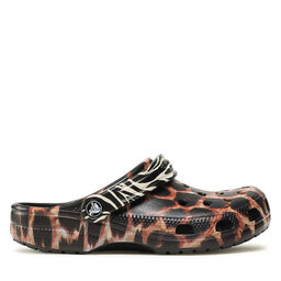 

Шльопанці Crocs Classic Animal Remix 207840 Noir/Multi Animal, Коричневий
