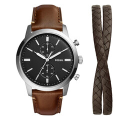 Fossil Часовник Fossil Townsman FS5967SET Brown/Silver