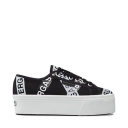 

Кросівки Superga 2790 Lettering Tape Jellysole S41161W Black Grey Ash/Black Tape Lt Grey Sole A0V, Чорний