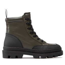 Les Deux Stivali Les Deux Tanner Mid-Top Leather Sneaker LDM820022 Verde