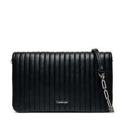 Calvin Klein Borsetta Calvin Klein Mini Line Quilt Crossbody K60K613079 Nero