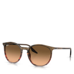 Ray-Ban Solglasögon Ray-Ban 0RB2204 Striped Brown Gradient Red 13953B