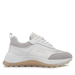 

Снікерcи Calvin Klein Runner Lace Up HW0HW01447 White/Dk Ecru 0LA, Білий