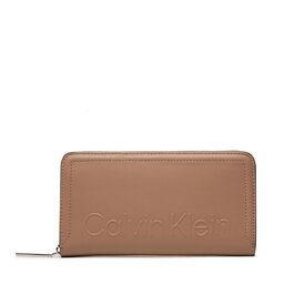 Calvin Klein Голям дамски портфейл Calvin Klein Minimal Hardware Z/A Wallet Lg K60K609919 RBC