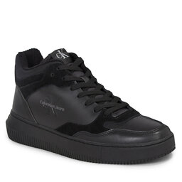Calvin Klein Jeans Sneakersy Calvin Klein Jeans Chunky Mid Cupsole Coui Lth Mix YM0YM00779 Triple Black 0GT