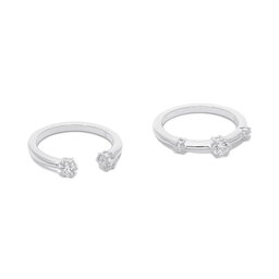 

Набір з 2 кілець Swarovski Konstelli 5640961 White/Rhs, Срібний