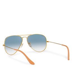 

Сонцезахисні окуляри Ray-Ban Aviator Large Metal 0RB3025 001/3F Gold/Light Blue Gradient, Золотий