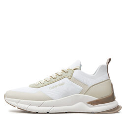

Снікерcи Calvin Klein Low Top Lace Up Mix HM0HM00918 White/Dk Ecru/Atmosphere 0LH, Білий