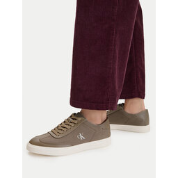 Calvin Klein Sneakers Calvin Klein Low Pro Cups Wt Canv Mg HW0HW03145 Braun