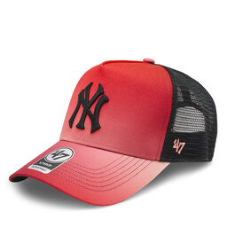 47 Brand Cap 47 Brand Mlb New York Yankees Paradigm Mesh '47 Mvp Dt B-PDMDT17PTP-TR Torch Red
