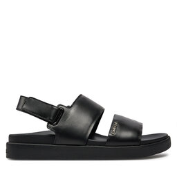 

Босоніжки Calvin Klein Flat Sandal Calvin Mtl Lth HW0HW01984 Black BEH, Чорний