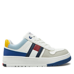 Tommy Hilfiger Snīkeri Tommy Hilfiger Flag Low Cut Lace-Up Sneaker T3X9-33863-1269 M Balts