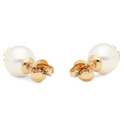 

Сережки Tory Burch Crystal Pearl Stud Earring 11165514 Ivory/Tory Gold 110, Білий