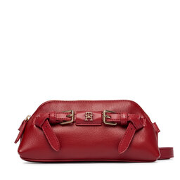 Tommy Hilfiger Handtasche Tommy Hilfiger Th Buckle  AW0AW19511 Rot