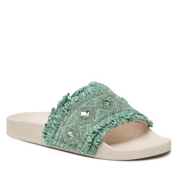 Brenda Zaro Șlapi Brenda Zaro 3919 Green/Black