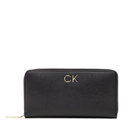 Calvin Klein Velká dámská peněženka Calvin Klein Re-Lock Z/A Wallet Lg K60K609699 BAX