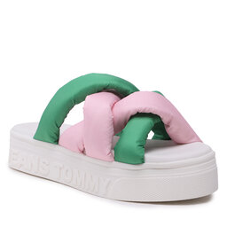 Tommy Jeans Sandaler och Slip-ons Tommy Jeans Fltfrm Sndl Nw Uppr EN0EN02118 Coastal Green LY3