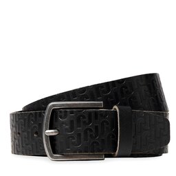 Jack&Jones Pasek Męski Jack&Jones Monogram 12242937 Black