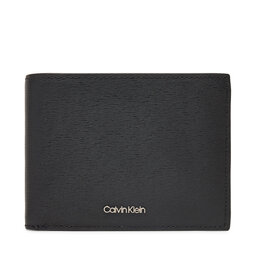 Calvin Klein Ανδρικό Πορτοφόλι Calvin Klein Epi Ck Trifold 10Cc W/Coin K50K512863 Μαύρο
