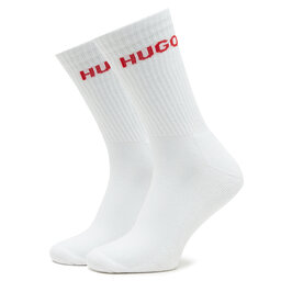 

Набір 6 пар високих чоловічих шкарпеток Hugo 50504045 White 100, Білий