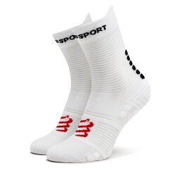 Compressport Skarpety wysokie unisex Compressport Pro Racing V4.0 Run High XU00046B Biały