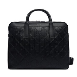 Calvin Klein Aktenmappe Calvin Klein Emblem Aop Deboss LV04D3561G Schwarz