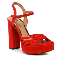 R.Polański Sandalen R.Polański 1666 Czerwony Zamsz