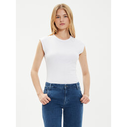 Brave Soul Brave Soul T-shirt LTS-149LILYWH Bijela Straight Fit