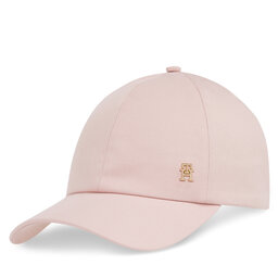 Tommy Hilfiger Шапка с козирка Tommy Hilfiger Elevated Chic Soft Cap AW0AW17138 Розов