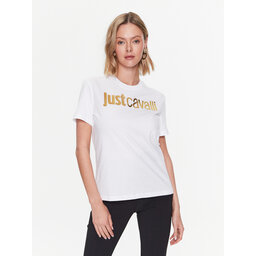 Just Cavalli Just Cavalli Футболка 74PBHF00 Білий Regular Fit
