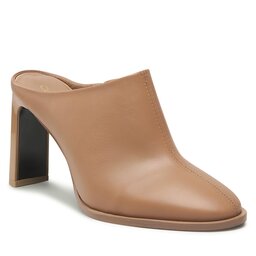 Calvin Klein Sandaler och Slip-ons Calvin Klein Curved Stil Mule 80 HW0HW01542 Safari Canvas RBC