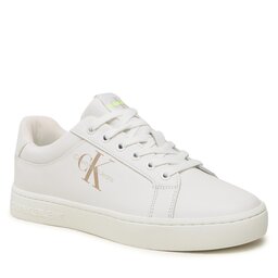 Calvin Klein Jeans Sportcipő Calvin Klein Jeans Classic Cupsole Fluo Contrast YM0YM00603 White/Ancient White 0LA