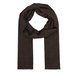Calvin Klein Schal Calvin Klein Emblem Aop Glossy Tonal Scarf LV04F8096G Dunkelbraun