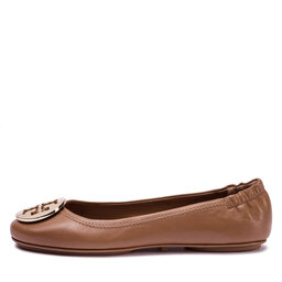

Балетки Tory Burch Minnie Travel Ballet With Metal Logo 50393 Royal Tan/Gold 232, Коричневий