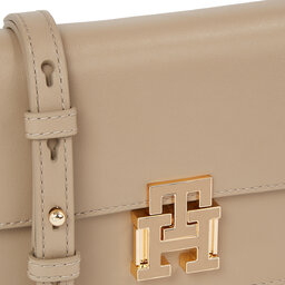 

Сумка Tommy Hilfiger Pushlock Leather Small Crossover AW0AW15227 Merino ABO, Бежевий