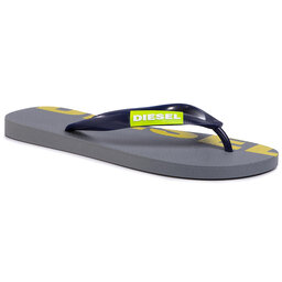 Diesel Šlepetės per pirštą Diesel Sa-Briian Y01938 P2294 H7993 Monument/Dark Denim/Yellow Fluo