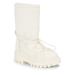 Calvin Klein Jeans Polokozačky Calvin Klein Jeans Flatform Snow Boot Nylon Wn YW0YW01146 Creamy White YBI